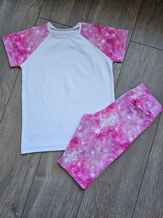 Pink Galaxy Cotton Jersey - 200gsm