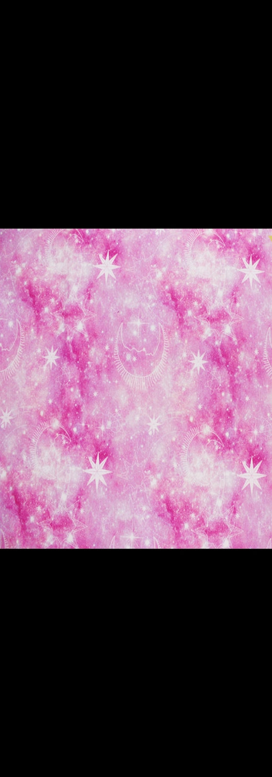 Pink Galaxy Cotton Jersey - 200gsm