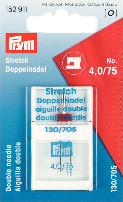Prym Twin Double Machine Stretch Needle 130/705 4.0/75