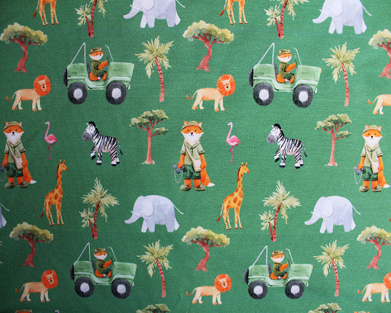 GOTS Green Safari Cotton Jersey - 220gsm