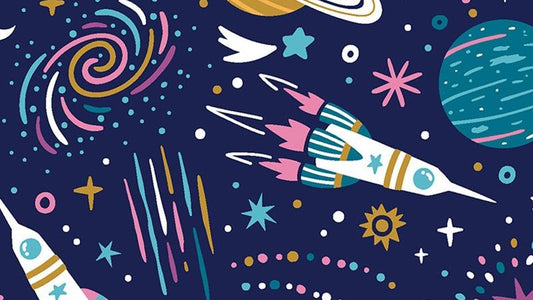 Space Rocket Cotton - 115gsm - sold by the metre