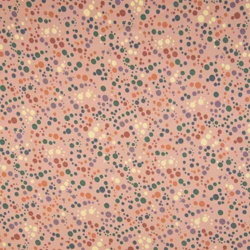 Dusty Pink Spots Cotton Jersey - 200gsm