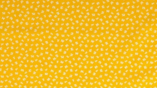 Mustard Butterfly Cotton Poplin - 135gsm - sold by the metre