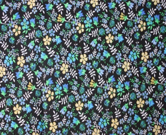 Small Flower Cotton Poplin  - 100gsm - sold by the metre