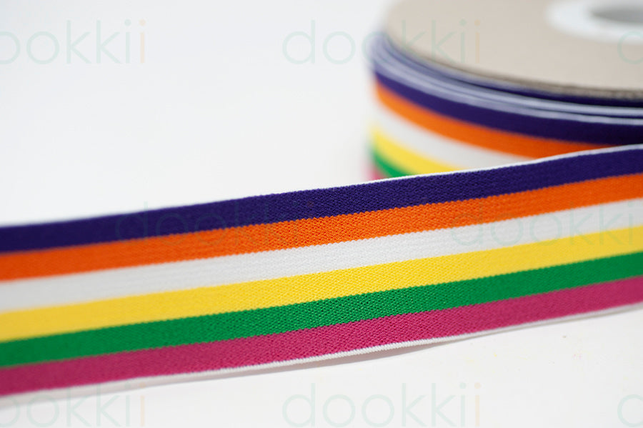 40mm Super Soft Rainbow Elastic - Version B